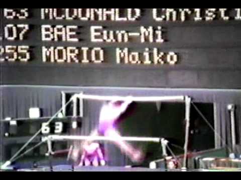 8th TO CAN Christina McDonald UB  1987 World Gymnastics Championships 8 900