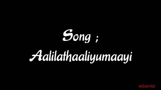 Aalila thaaliyumaay lyrics in english /Mizhirandil