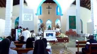 Students playing Amazing Grace, one of many tributes to Sister DeLourdes