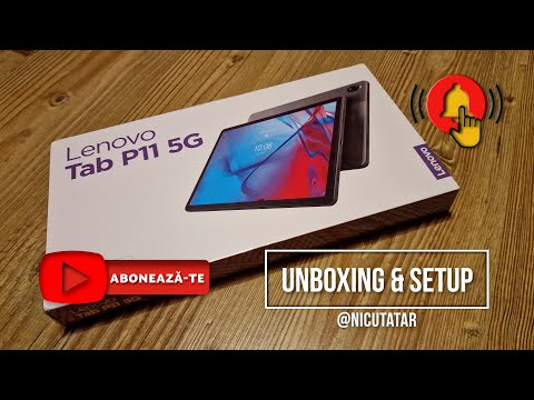 Lenovo Tab P11 5G - unboxing, start & setup