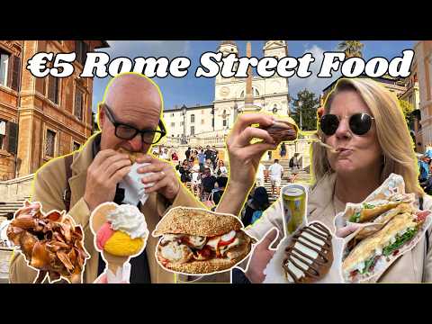 Top 10 Favorite Street Foods In Rome 🇮🇹 Italy Under €5 (DIY GPS Guided, Best For Lunch)