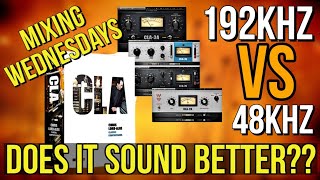 WAVES CLA COMPS OVERSAMPLED || Does oversampling Waves plugins to 192khz really make a difference??