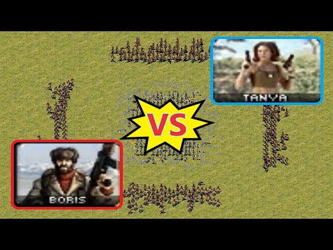 Tanya surrounded by Boris - Red Alert 2