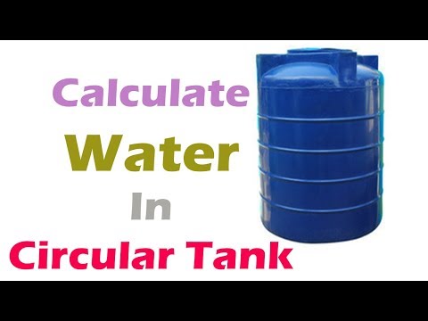 1st YouTube video about how much water can be held by a cylindrical tank