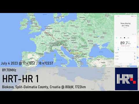 [Sporadic-E FM DX] 89.70MHz HRT-HR 1 in Croatia from the UK