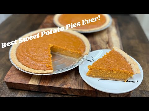 The Easiest and BEST Sweet Potato Pies! Holiday Baking