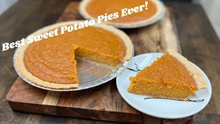 The Easiest and BEST Sweet Potato Pies! Holiday Baking