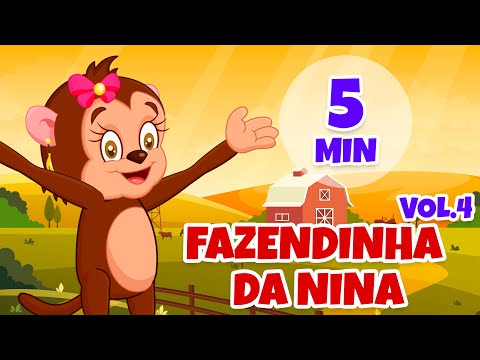 Fazendinha da Nina [clipe infantil] Vol. 4 - Giramille 5 min | Desenho Animado Musical