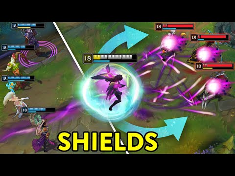 THE POWER OF PERFECT SHIELDS - AMAZING SHIELDS MONTAGE (League of Legends)