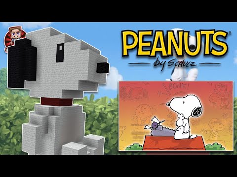 How to build Snoopy from Peanuts in Minecraft!!