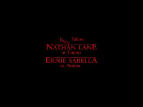 The Lion King 1½ Credits with Cartoon SFX