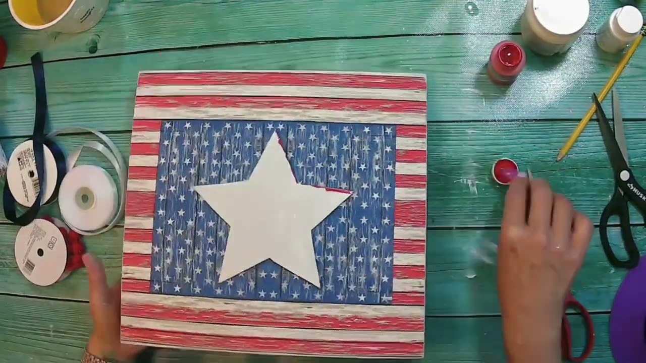 Wood Flag Napkin DIY