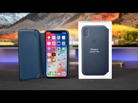 Обзор iPhone XS Max Leather Folio