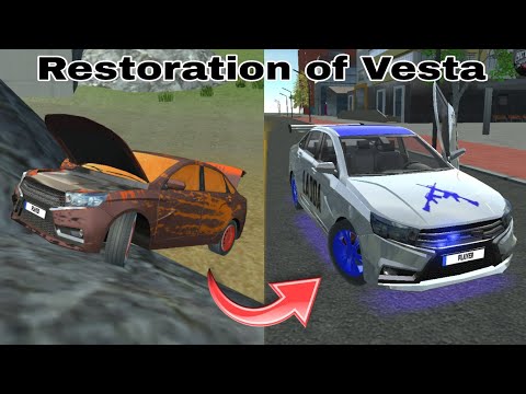 Thumbnail for Restoration of abandoned Lada Vesta | Car simulator 2 | Gameplay by Lada Vesta