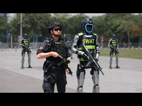 Video Thumbnail: AI Robots Join Armed SWAT Police And Shock The Public Worldwide