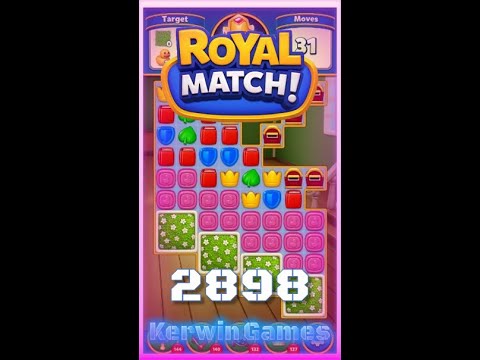 Royal Match Level 2898 - No Boosters Gameplay