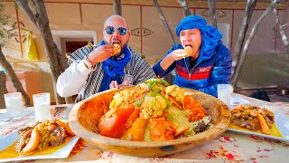 Best Moroccan Food!! 🇲🇦 Homemade Couscous!