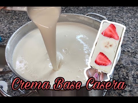 Homemade Base Cream for Creamy Popsicles