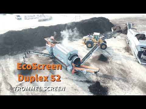 Introducing the EcoScreen Duplex 52 DOUBLE-DRUM Trommel Screen