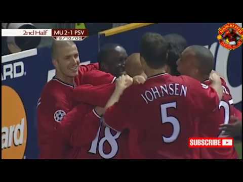 MANCHESTER UNITED 3 - 1 PSV EINDHOVEN | CLASSIC MATCH 2000/2001