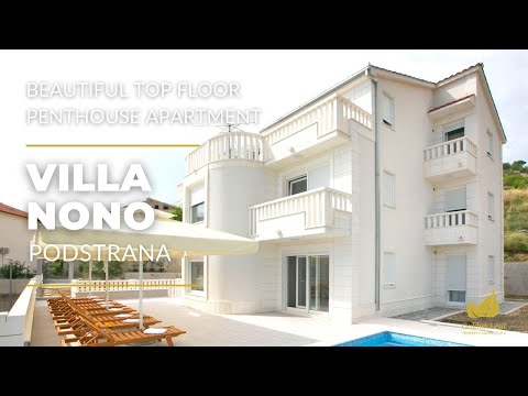 Luxury Villa Nono, Top Floor Penthouse Seaview Apartment, Podstrana, Split, Croatia