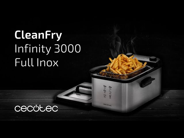 Friggitrice Cecotec CleanFry Infinity 3000 Full Inox 3L 2400W video