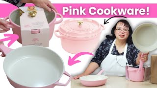 Pink Cookware!🌸 Staub Cocotte Cast Iron + Paris Hilton Ceramic Nonstick