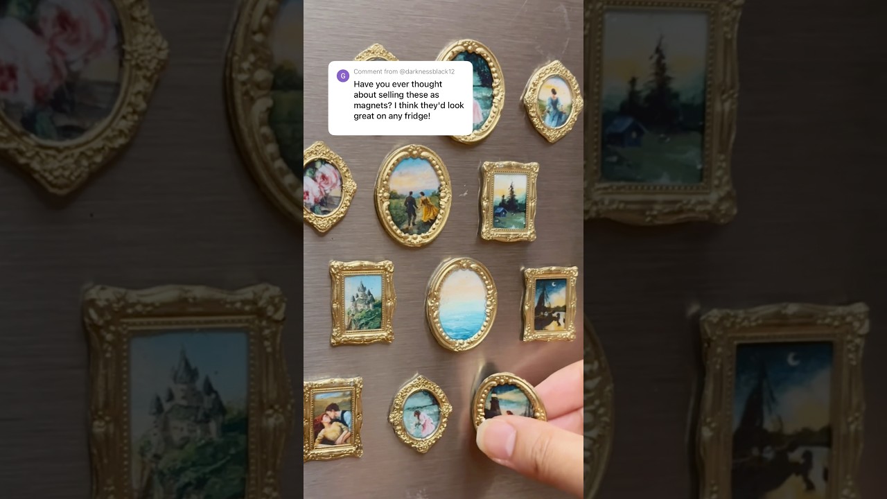 Making fridge magnets! #handmade #art #fridgemagnets #janeausten