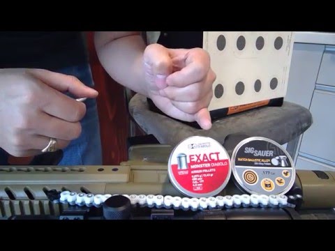 SIG MCX (CO2)  Accuracy Test with Sig Pellets (seated vs unseated)