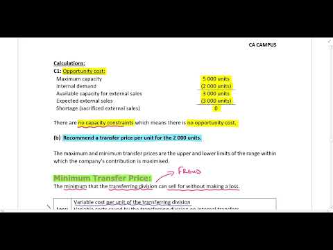 Transfer Pricing   Part 2   Example 1 part b
