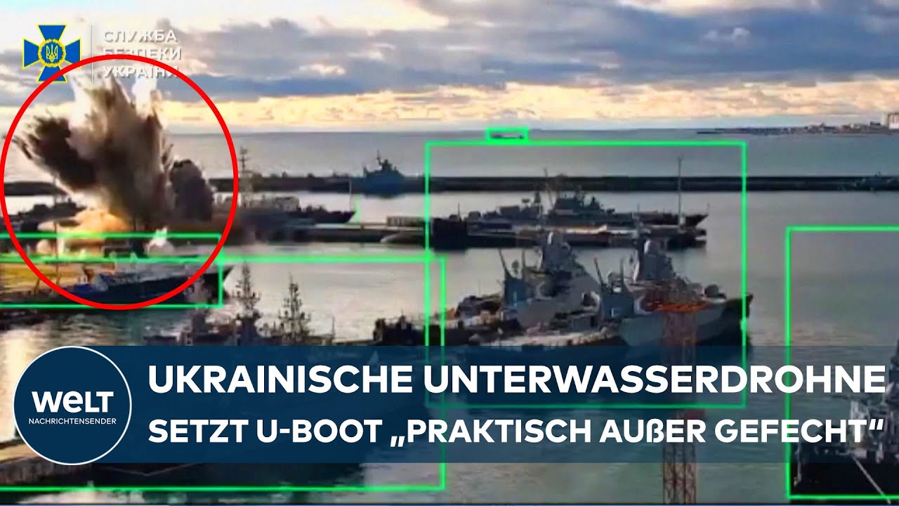 UKRAINE-KRIEG: Schlag gegen russische Schwarzmeerflotte – Kreml widerspricht Kiew