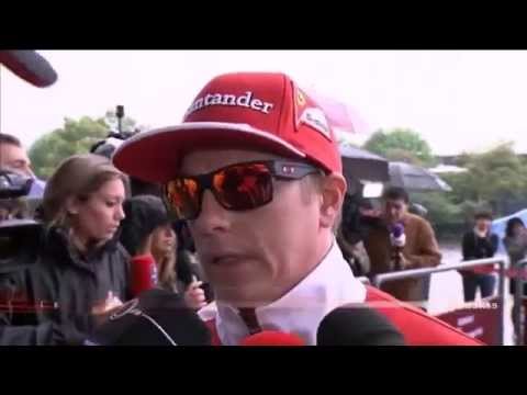 Kimi Räikkönen interview after the Chinese GP qualifying