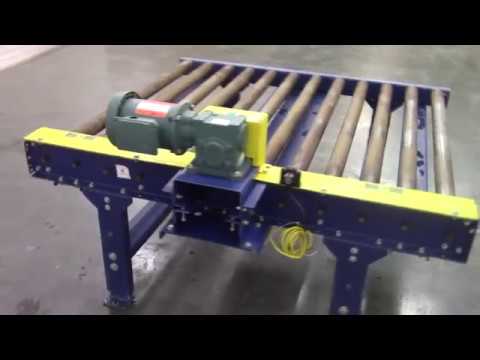 60" L x 50" W Chain Driven Roller Conveyor