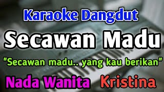 Download lagu SECAWAN MADU - KARAOKE || NADA WANITA CEWEK || Dangdut Band || Kristina || Live Keyboard mp3