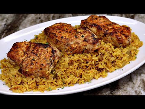 The Best Oven Baked Pork Chops and Rice EVER!!! | Baked Pork Chops Recipe