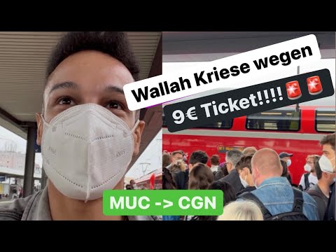 Mit dem 9€ Ticket von München nach Köln VLOG