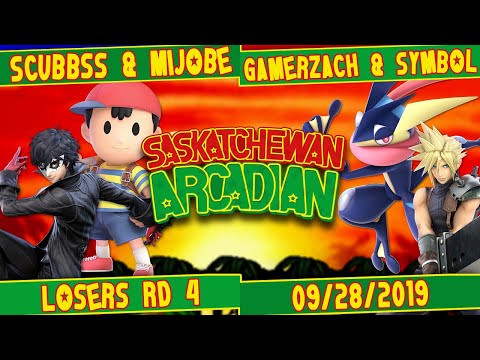 Scubbss & Mijobe (B) vs. GamerZach & Symbol (R) - Losers Rd 4 - SK Arcadian