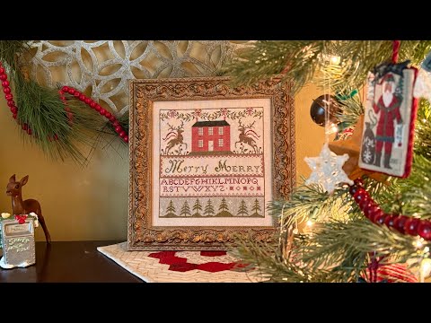 Flosstube 142: A Christmas house tour plus a finishing frenzy. Win a project bag!