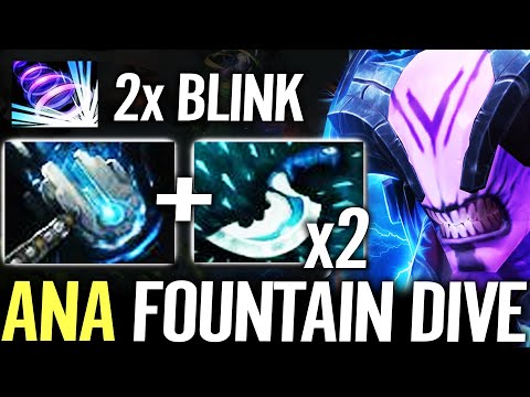🔥 ANA Faceless Void WTF Meteor Hammer + 2x Blink Build — 100% Outplayed Fountain Dive Dota 2 Pro