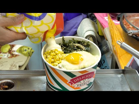 Incredibly popular ! Korean mixed cup rice(Cupbop) - Korean street food