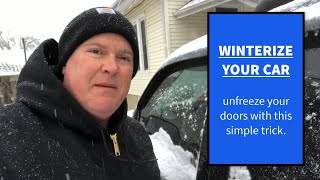 Never Have A Frozen Car Door Again With This Simple Hack!