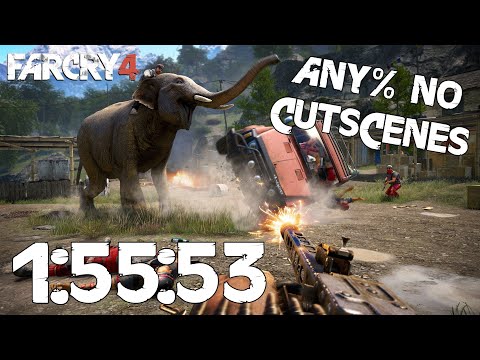 Far Cry 4 - Any% Speedrun (No Cutscenes) - 1:55:53