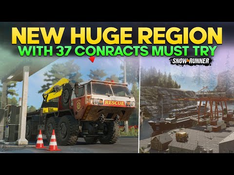 New Huge Region North Dakota With 34 Contracts and 8 Tasks in SnowRunner You Need to Must Try It