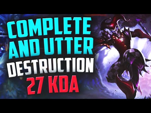 COMPLETE AND UTTER DISTRUCTION 27 KDA WITH AP SHACO | Shaco to Masters