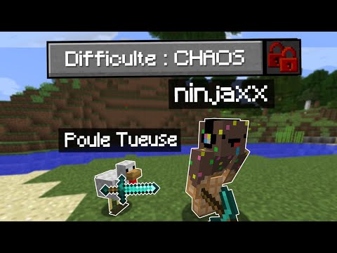 I added the "CHAOS" Difficulty on Minecraft.. (too hard)
