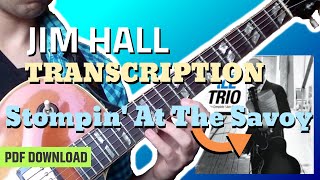 Stompin' At The Savoy Jim Hall Transcription (WITH TAB)