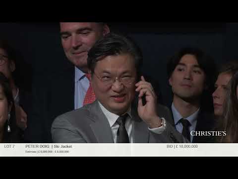 Auction Highlight! 13-minute bidding battle for Peter Doig's 'Ski Jacket' | Christie's