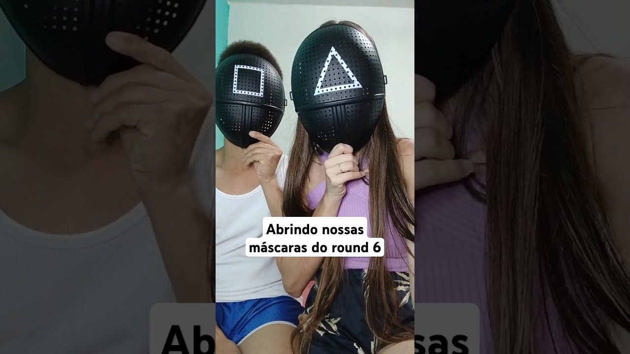 Vem abrir nossas máscaras do round 6 do bk #casal #round6netflix #squidgame #burgerking