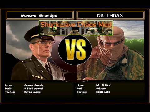 C&C Generals Shockwave Chaos GC USA Rave VS DR THRAX | Hard