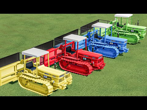 TRANSPORT OF COLORS ! CRAZY LOADING & TRANSPORTING with FIAT TRACTORS ! Farming Simulator 22